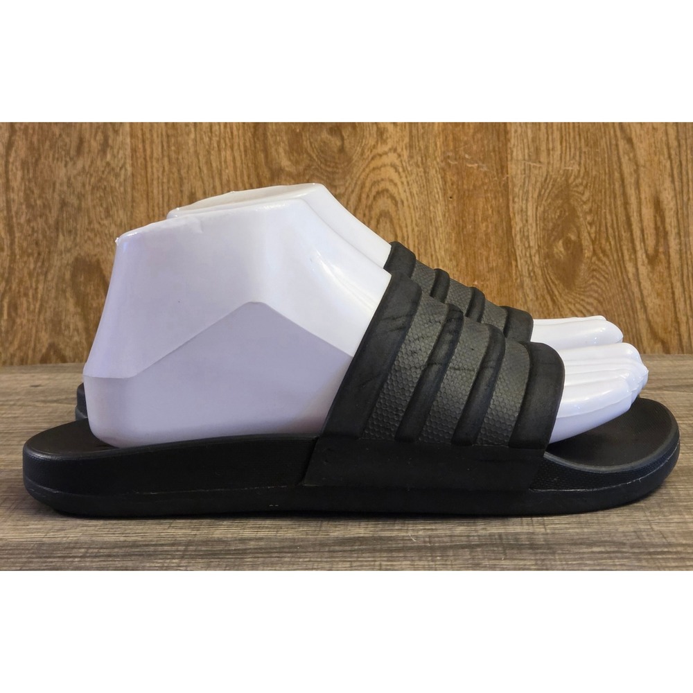 Adidas Adilette Comfort Slide Sandals Mens Size 6 Black